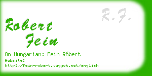 robert fein business card