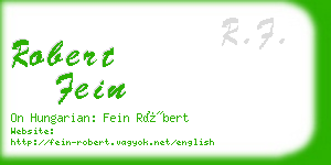 robert fein business card